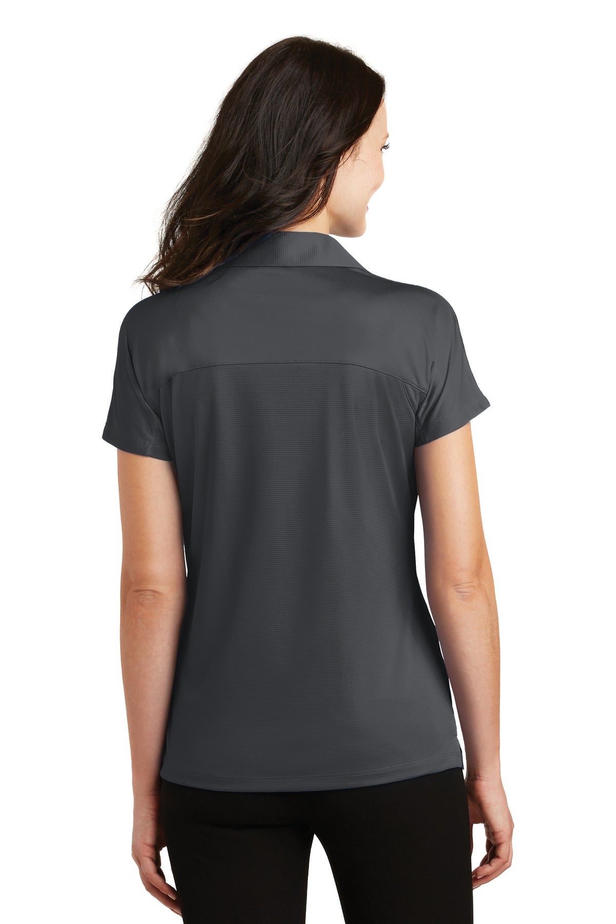 Custom Embroidered Port Authority Women's Crossover Raglan Polo. L575,Battleship Grey