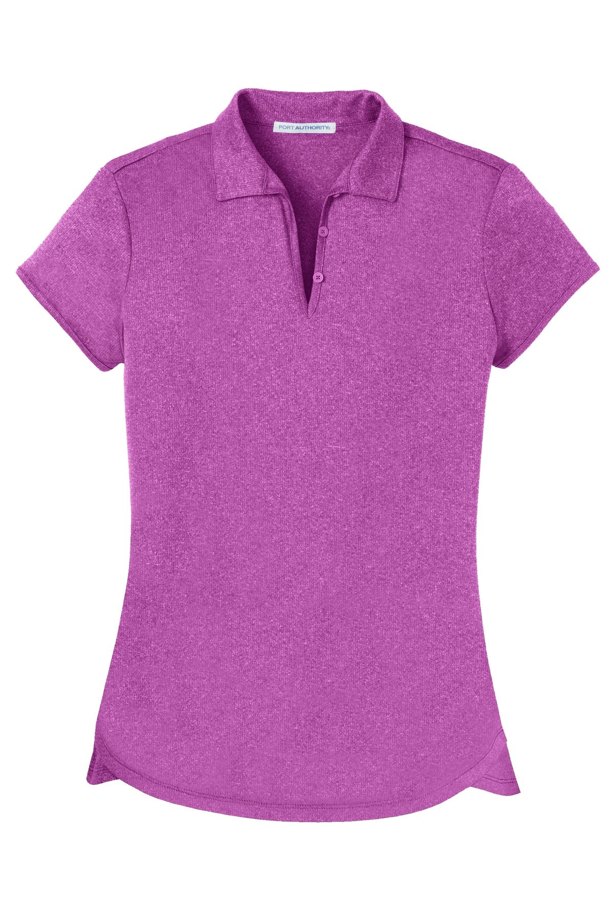 Custom Embroidered Port Authority Polos/Knits in Berry Heather