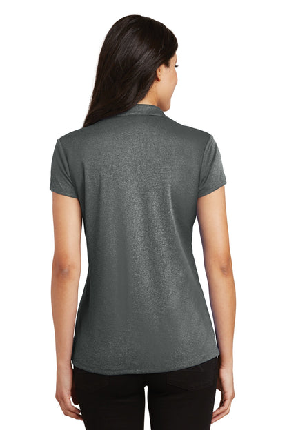 Custom Embroidered Port Authority Women's Trace Heather Polo. L576,Charcoal Heather