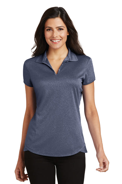 Custom Embroidered Port Authority Polos/Knits in True Navy Heather