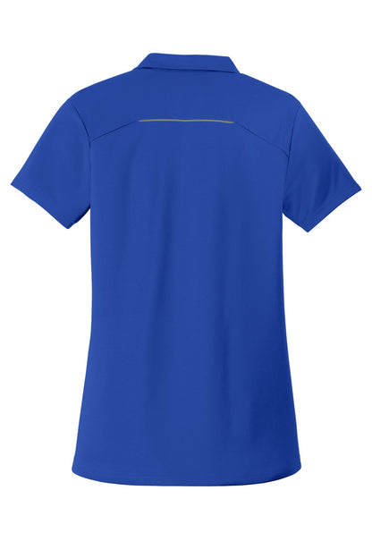 Port Authority Women's Pinpoint Mesh Zip Polo. L580
