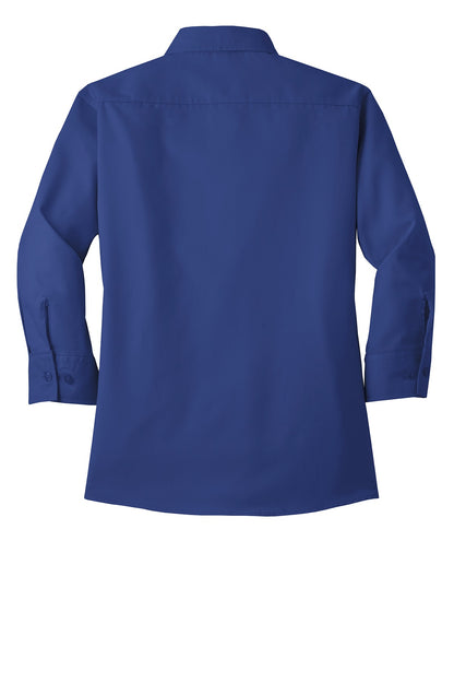Custom Embroidered Port Authority Clothing Tops in Mediterranean Blue