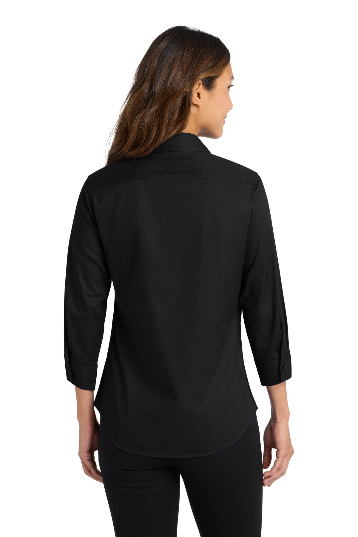 Custom Embroidered Port Authority Clothing Tops in Black