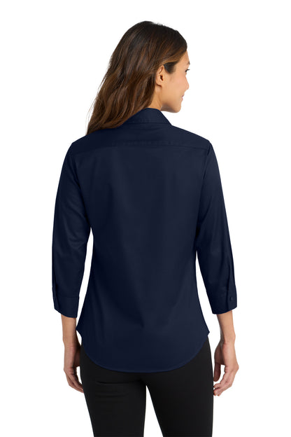 Custom Embroidered Port Authority Clothing Tops in Navy