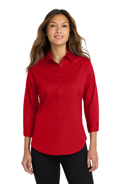 Custom Embroidered Port Authority Clothing Tops in Red