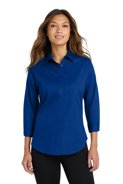 Custom Embroidered Port Authority Clothing Tops in Royal