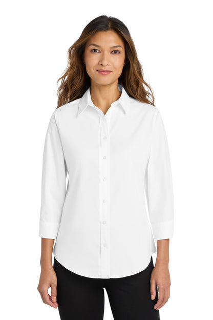 Custom Embroidered Port Authority Clothing Tops in White