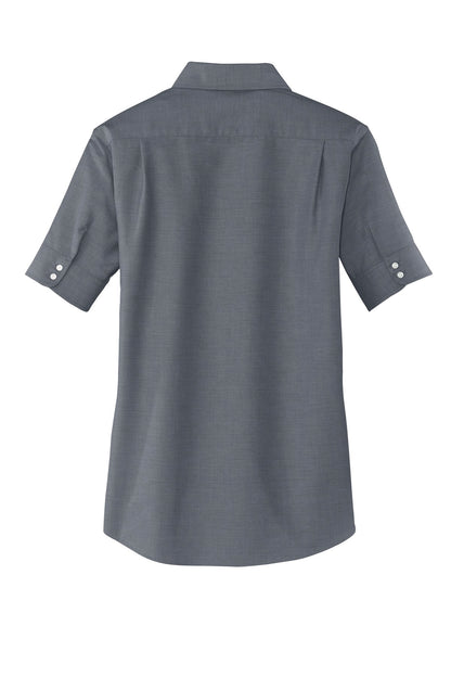 Port Authority Women's Short Sleeve SuperPro Oxford Shirt. L659