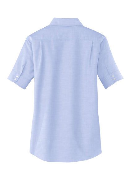 Port Authority Women's Short Sleeve SuperPro Oxford Shirt. L659