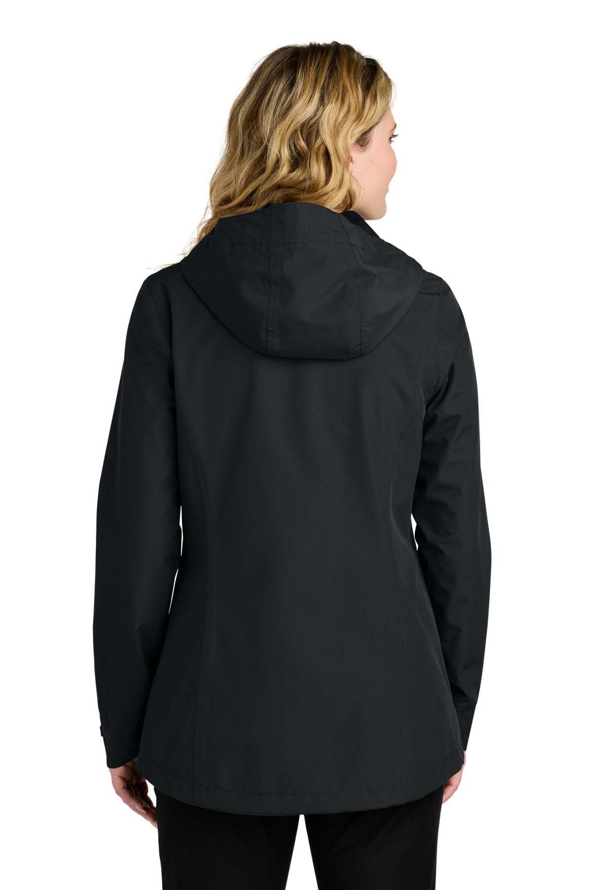 Custom Embroidered Port Authority Women's C-FREE Rain Jacket L714,Deep Black