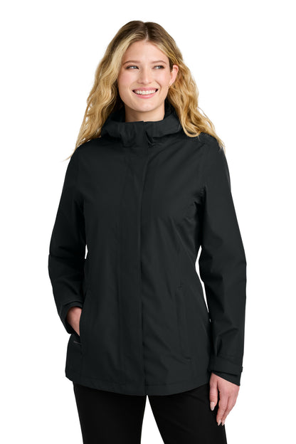 Custom Embroidered Port Authority Outerwear in Deep Black
