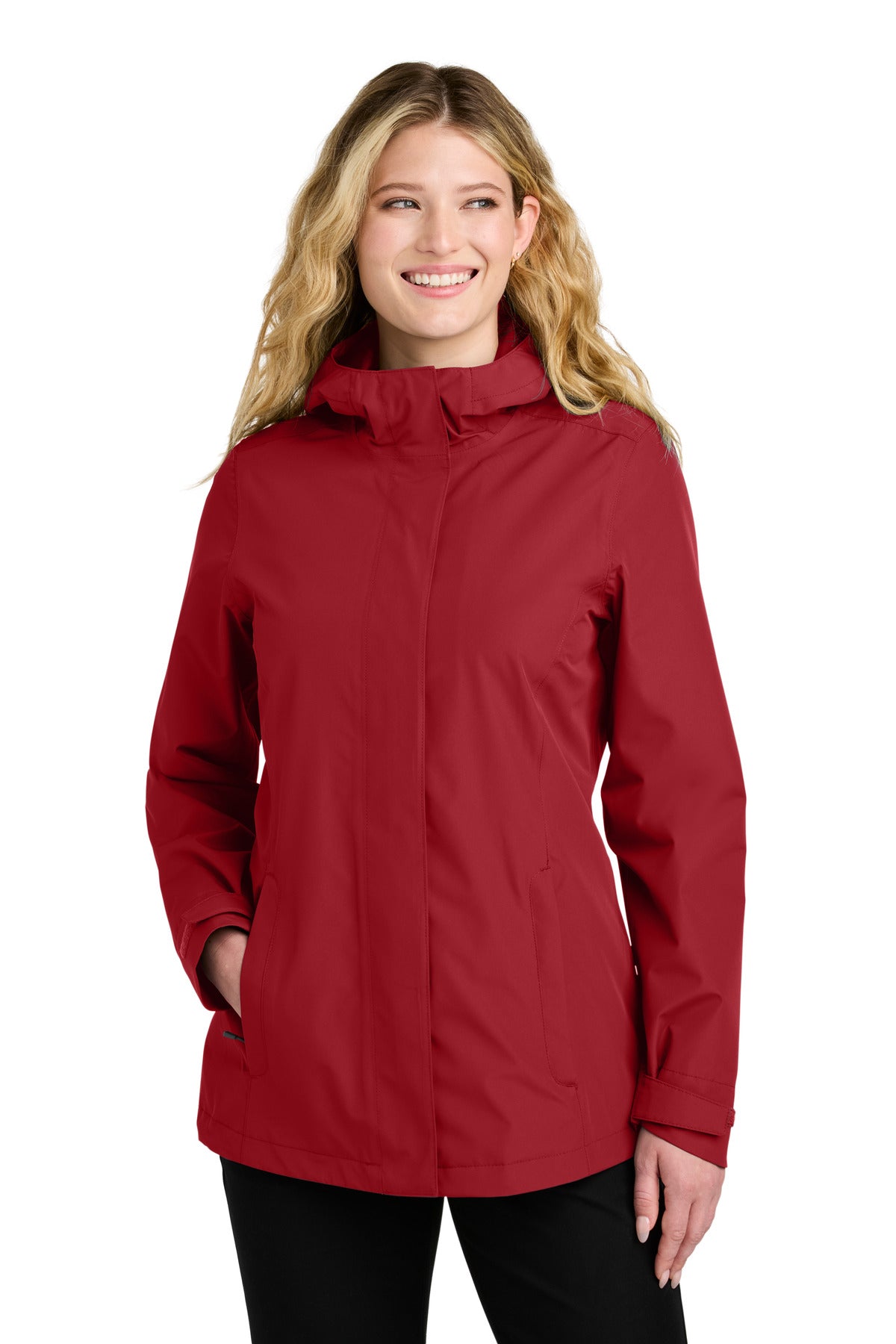 Custom Embroidered Port Authority Outerwear in Rich Red