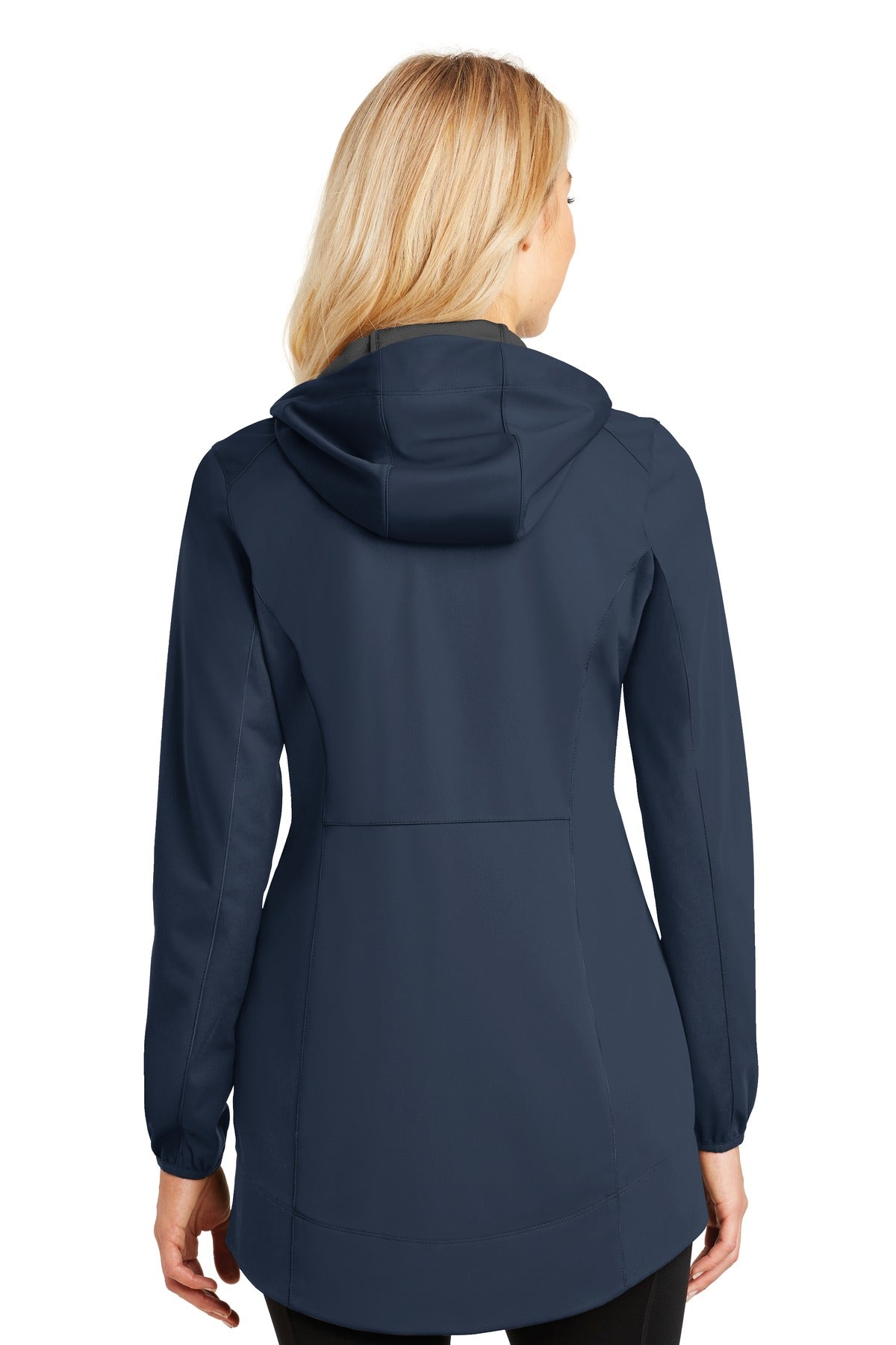 Custom Embroidered Port Authority Women's Active Hooded Soft Shell Jacket. L719,Dress Blue Navy