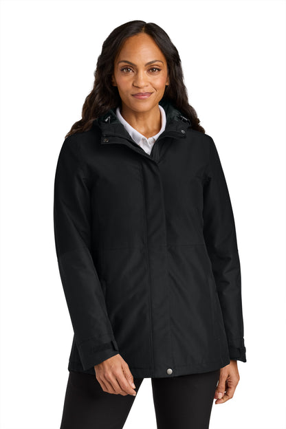 Custom Embroidered Port Authority Outerwear in Deep Black