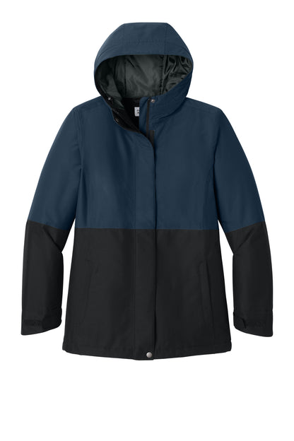 Custom Embroidered Port Authority Outerwear in Dress Blue Navy/ Deep Black