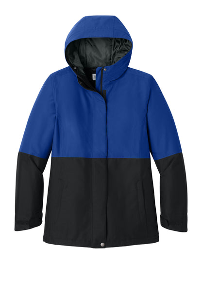 Custom Embroidered Port Authority Outerwear in True Royal/ Deep Black