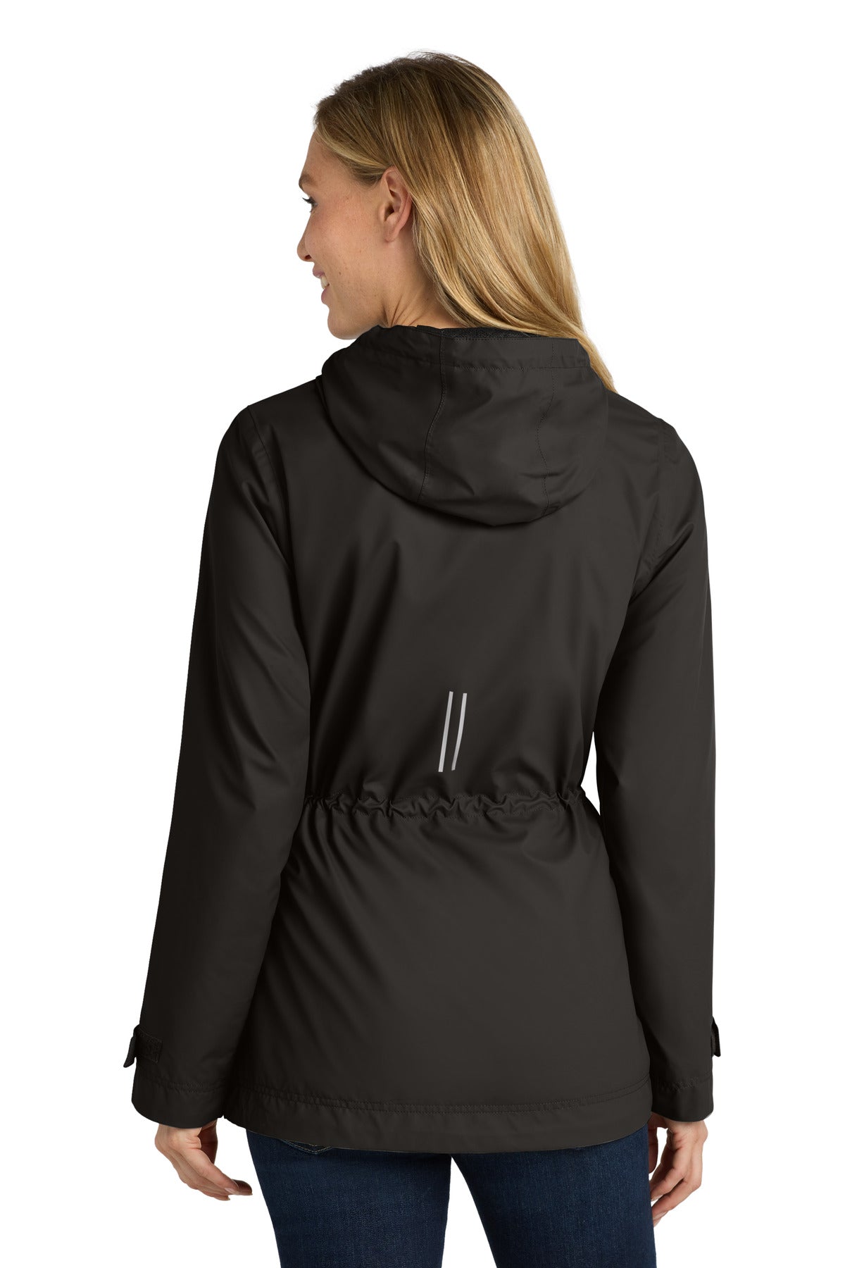 Custom Embroidered Port Authority Women's Northwest Slicker. L7710,Black