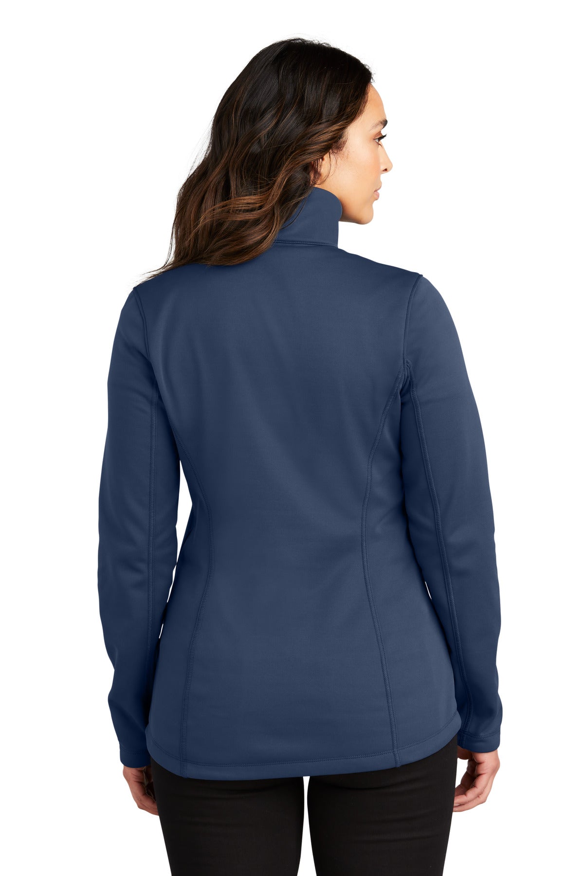 Custom Embroidered Port Authority Women's Smooth Fleece 1/4-Zip L804,River Blue Navy