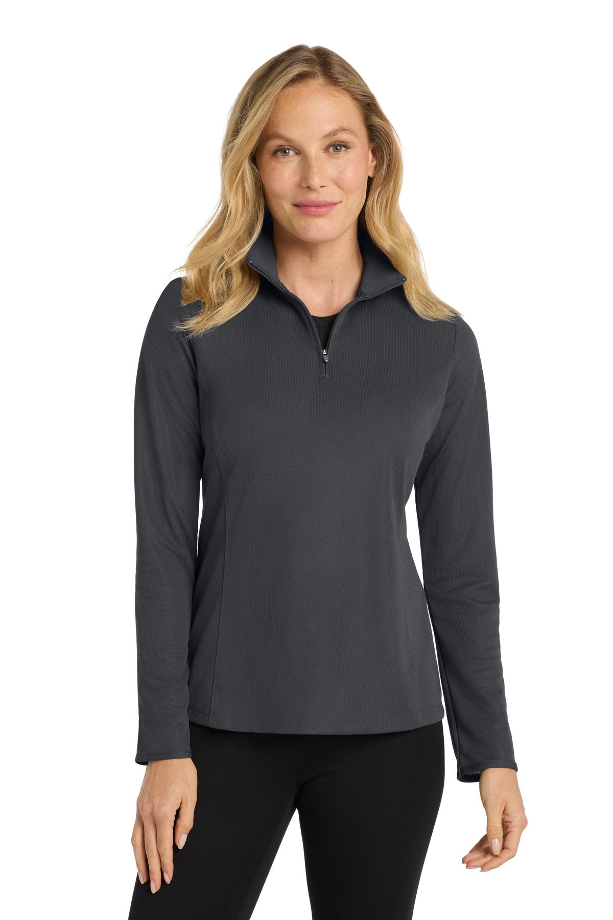 Custom Embroidered Port Authority Sweatshirts in Battleship Grey
