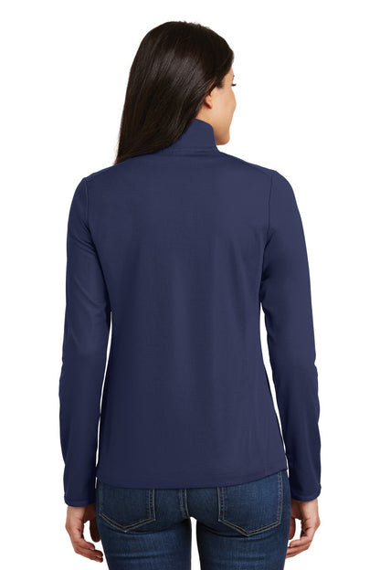 Custom Embroidered Port Authority Women's Pinpoint Mesh 1/2-Zip . L806,True Navy