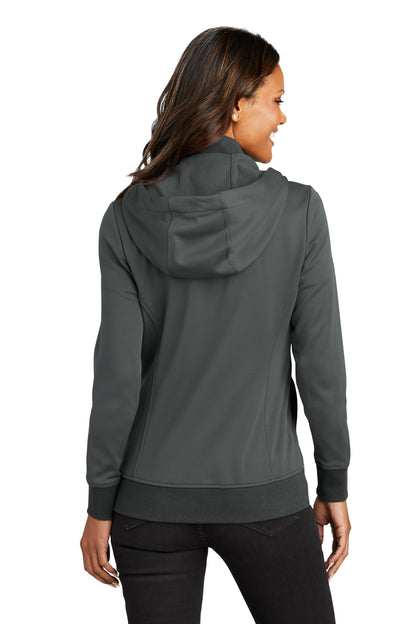Custom Embroidered Port Authority Women's Smooth Fleece Hooded Jacket L814,Graphite