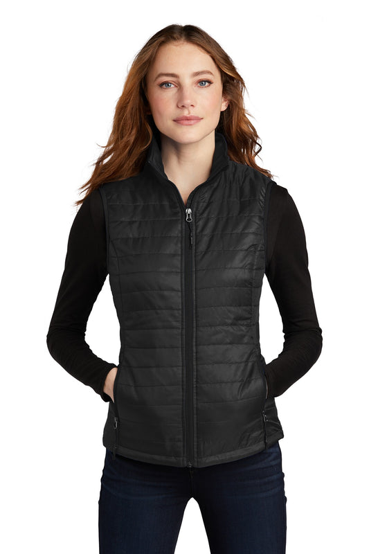 Custom Embroidered Port Authority Outerwear in Deep Black