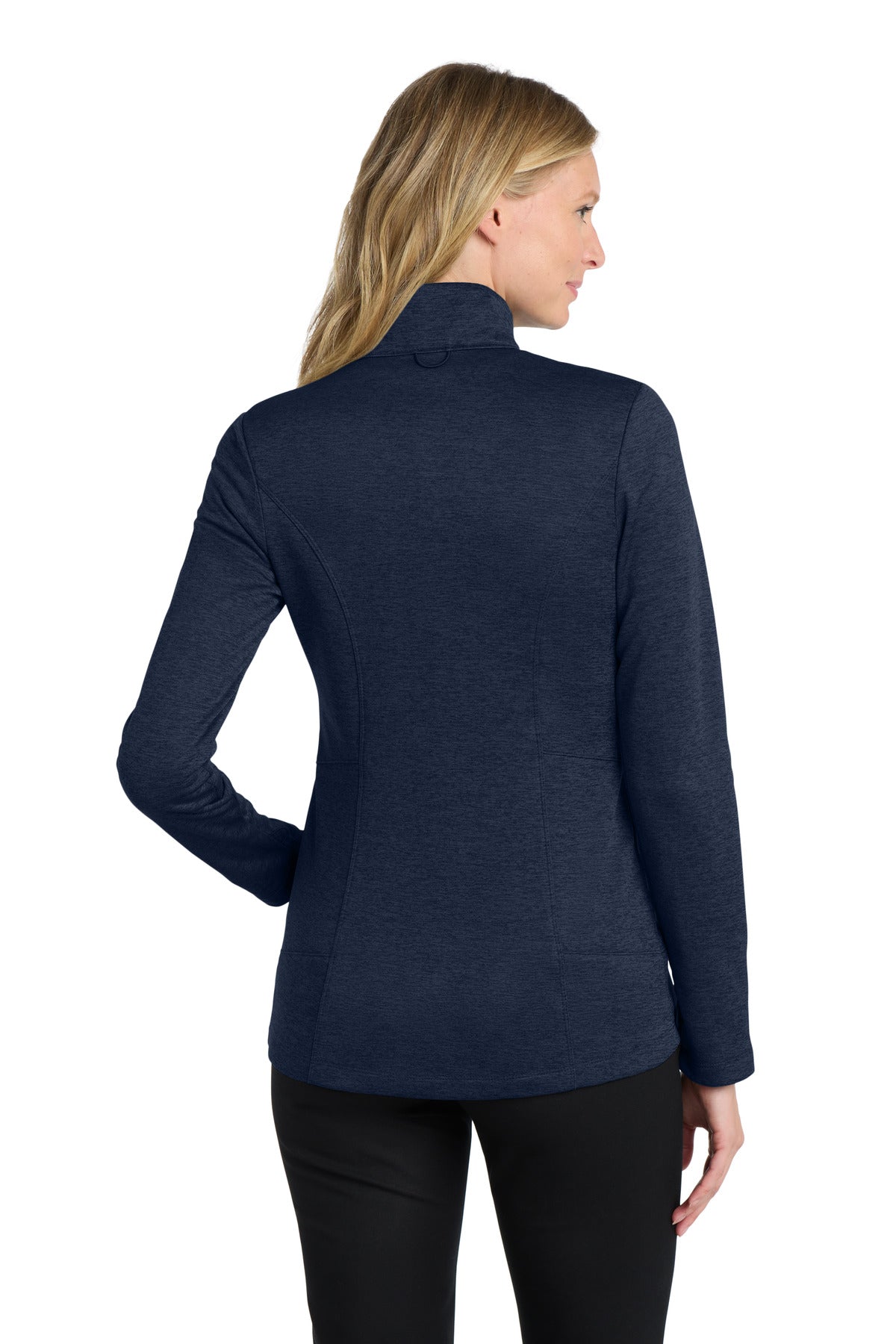Custom Embroidered Port Authority  Women's Collective Striated Fleece Jacket. L905,River Blue Navy Heather