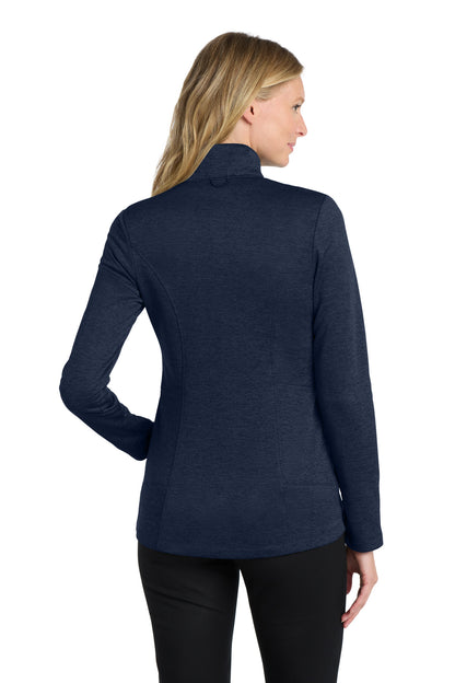 Custom Embroidered Port Authority  Women's Collective Striated Fleece Jacket. L905,River Blue Navy Heather