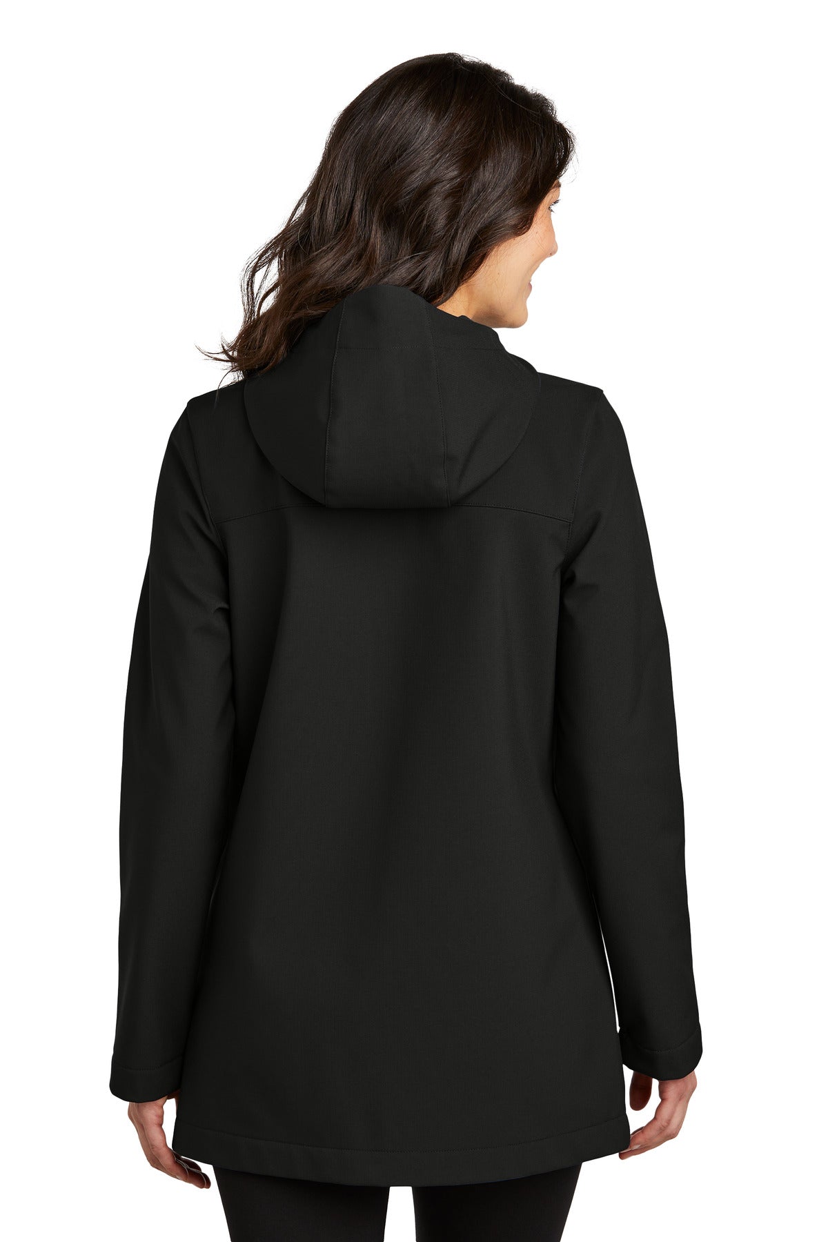 Custom Embroidered Port Authority Women's Collective Outer Soft Shell Parka L919,Deep Black