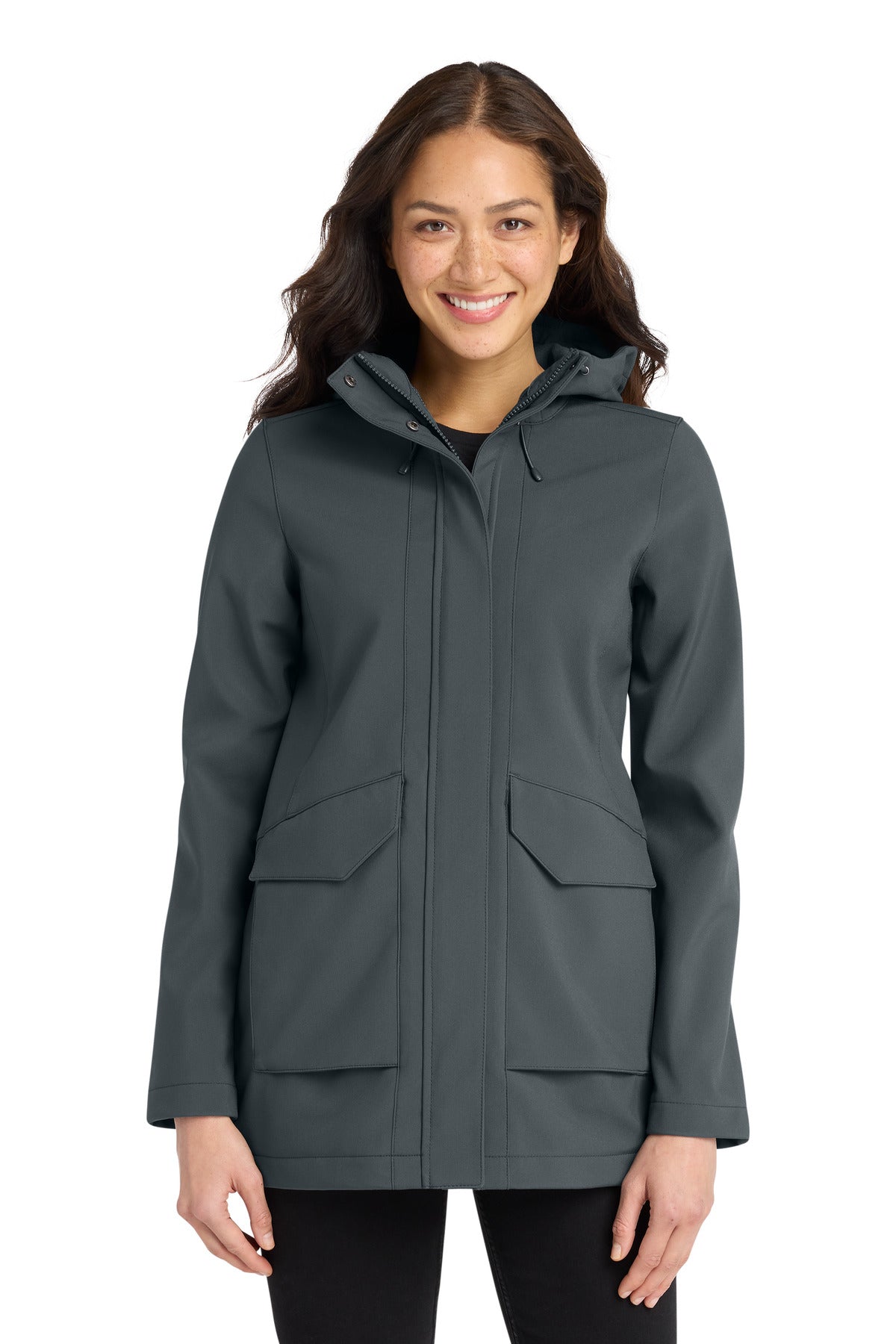Custom Embroidered Port Authority Outerwear in Graphite