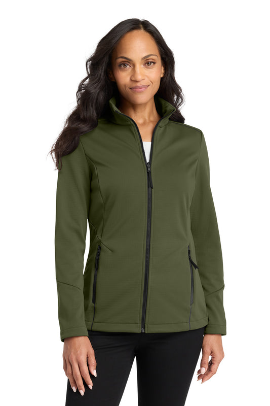 Custom Embroidered Port Authority Outerwear in Olive Green