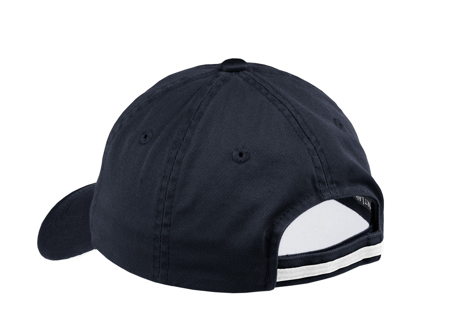 Port Authority Sandwich Bill Cap with Striped Closure.  C830