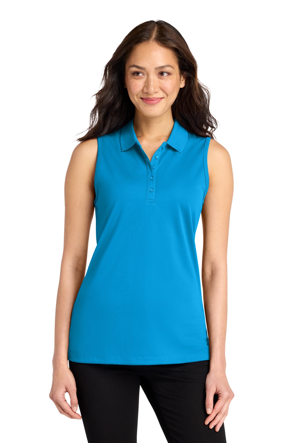 Custom Embroidered Port Authority Polos/Knits in Coastal Blue