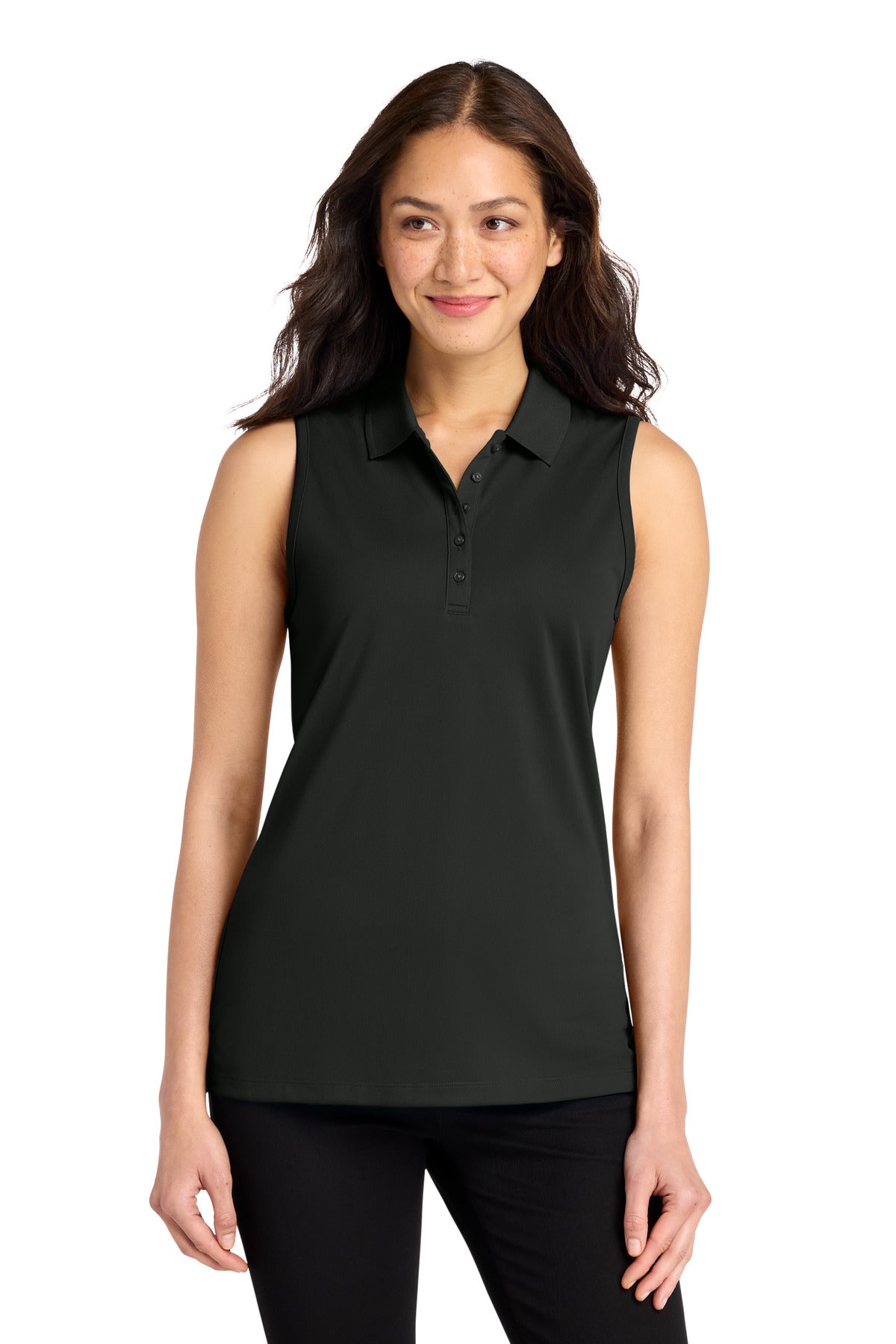 Custom Embroidered Port Authority Polos/Knits in Deep Black