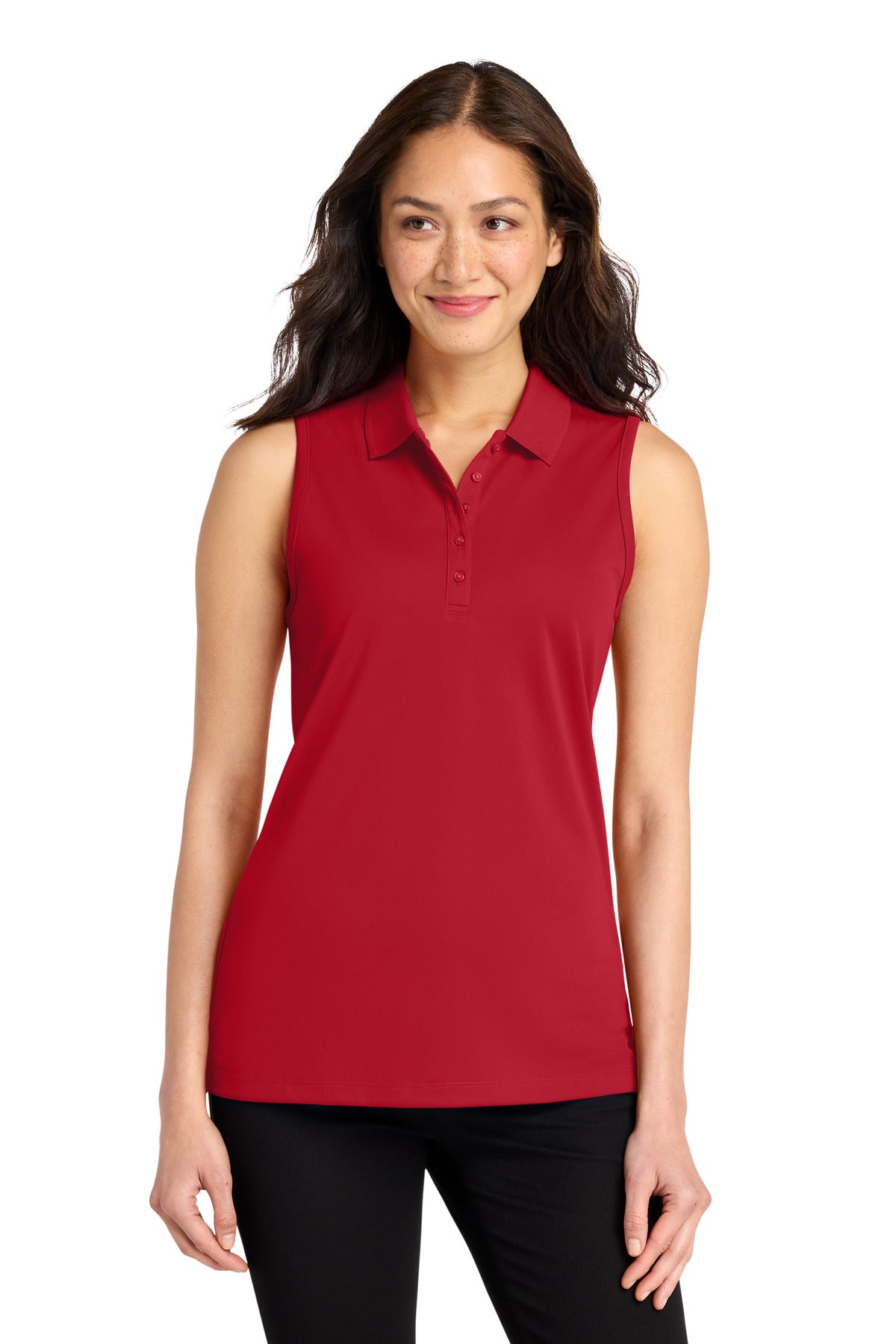 Custom Embroidered Port Authority Polos/Knits in Rich Red