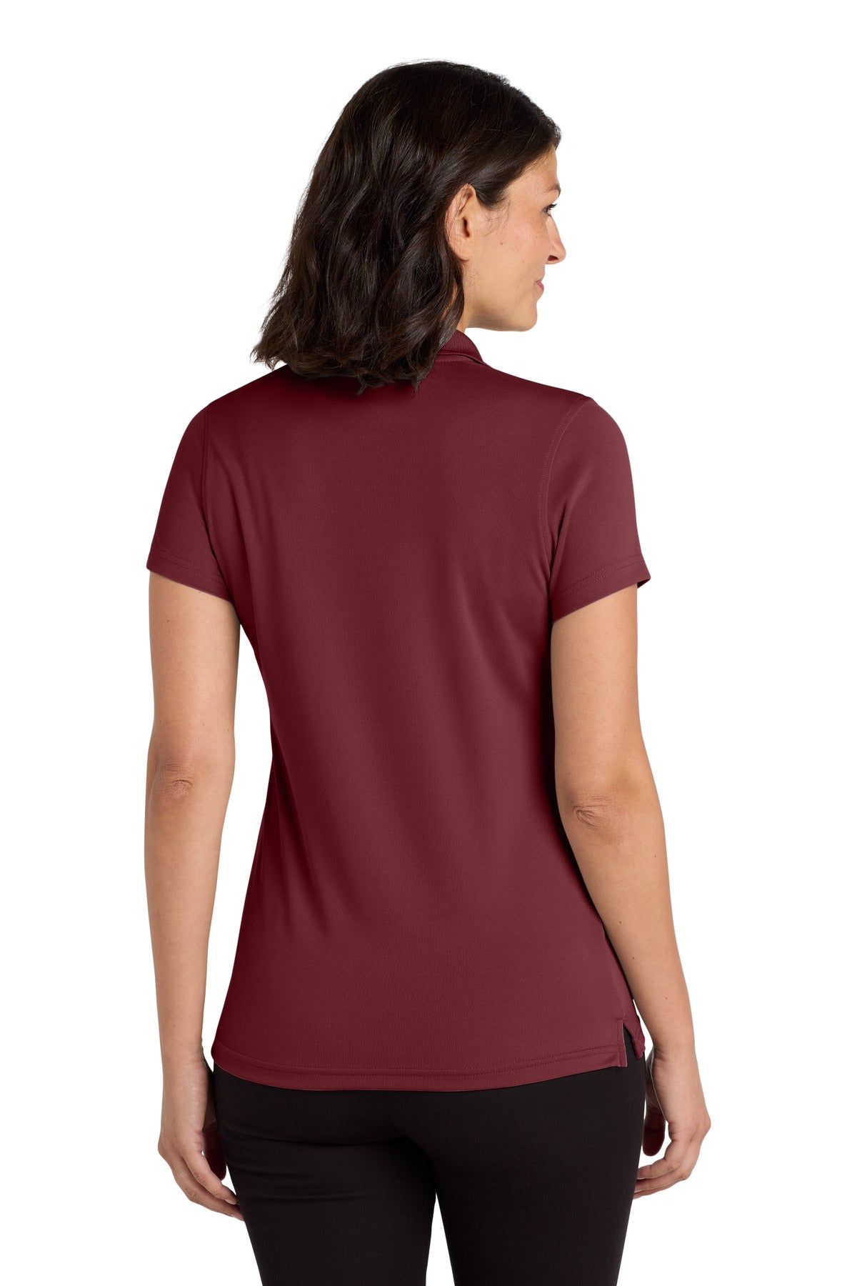 Custom Embroidered Port Authority Women's Dry Zone UV Micro-Mesh Polo. LK110,Burgundy