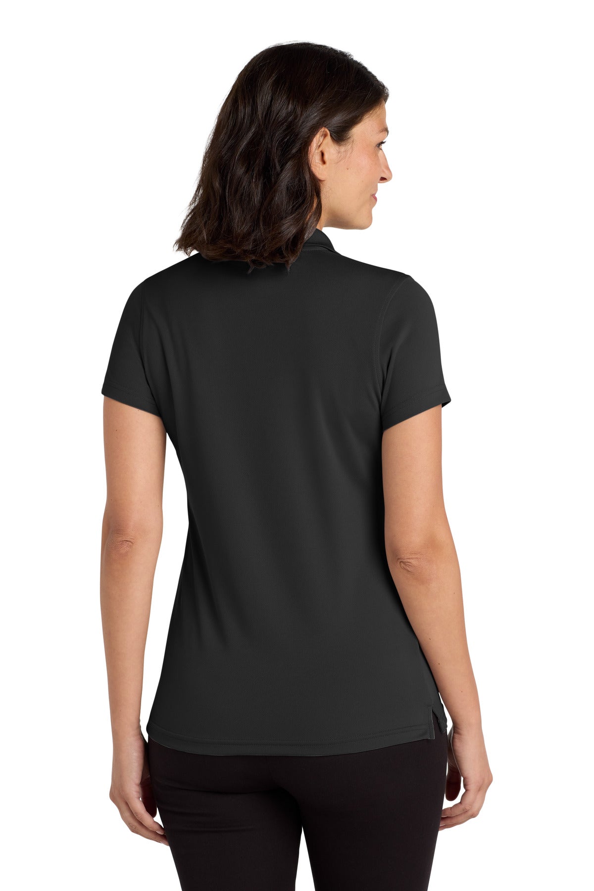 Custom Embroidered Port Authority Women's Dry Zone UV Micro-Mesh Polo. LK110,Deep Black