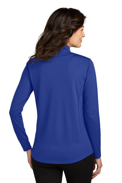 Custom Embroidered Port Authority Women's Dry Zone UV Micro-Mesh 1/4-Zip LK112,True Royal