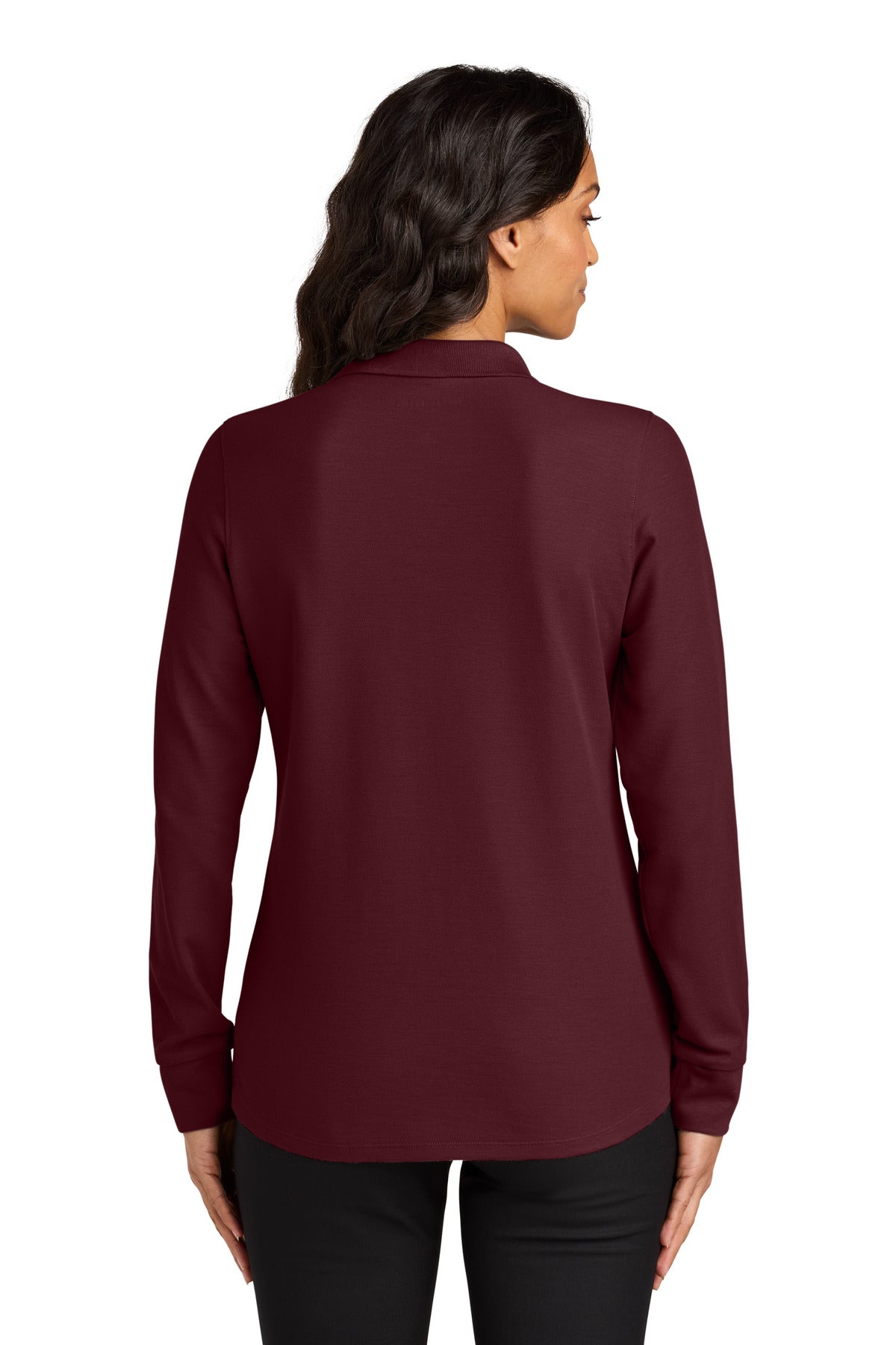 Custom Embroidered Port Authority Polos in Burgundy