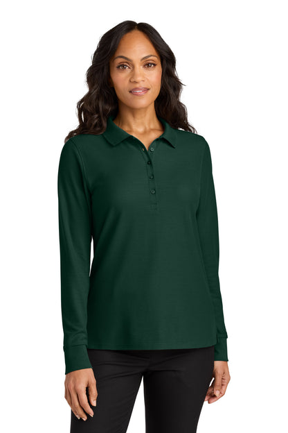Custom Embroidered Port Authority Polos in Dark Green