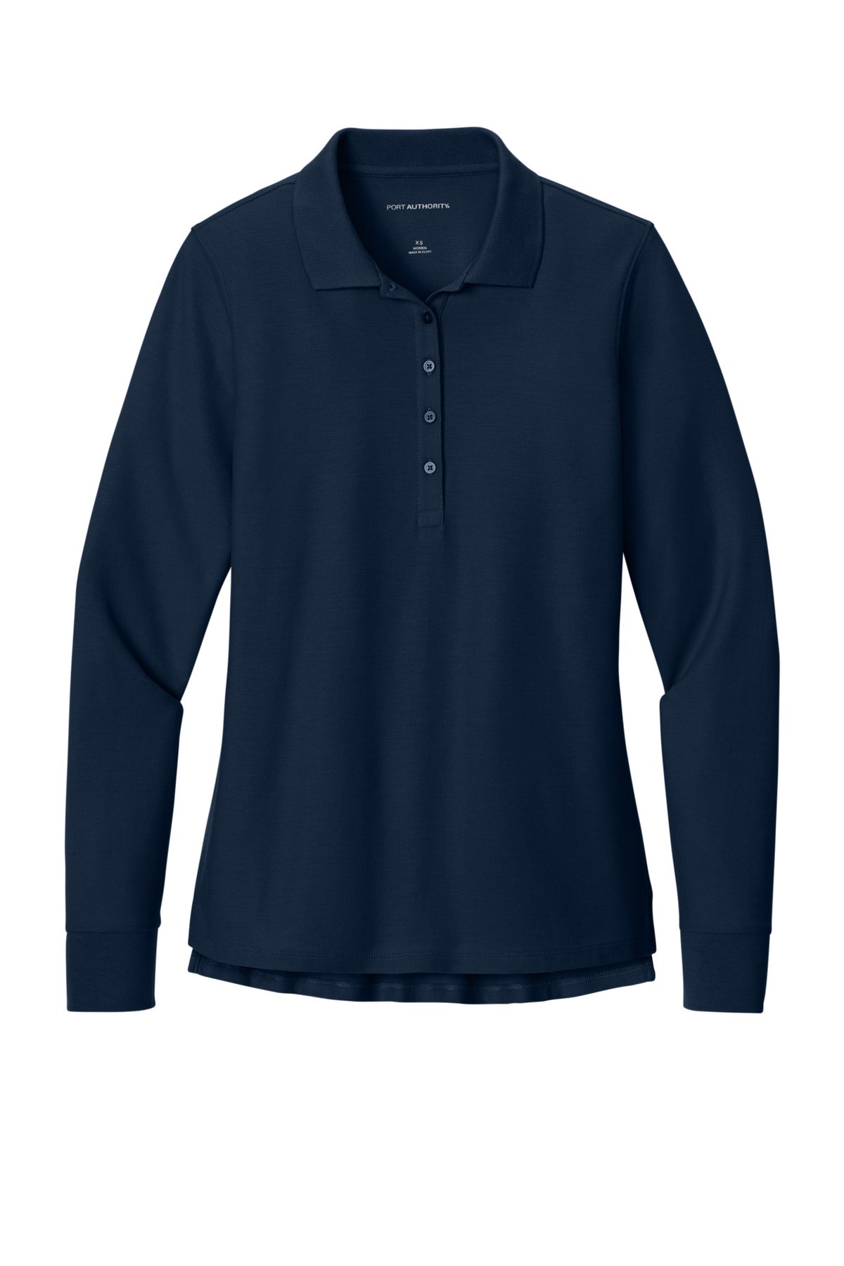 Custom Embroidered Port Authority Polos in River Blue Navy