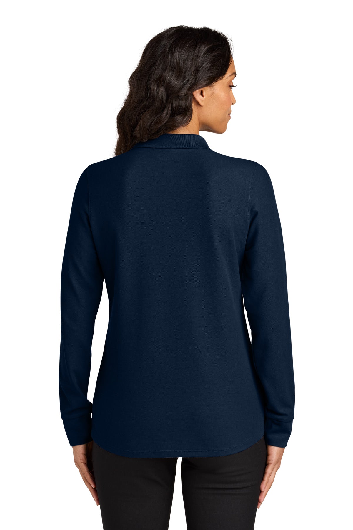 Custom Embroidered Port Authority Polos in River Blue Navy