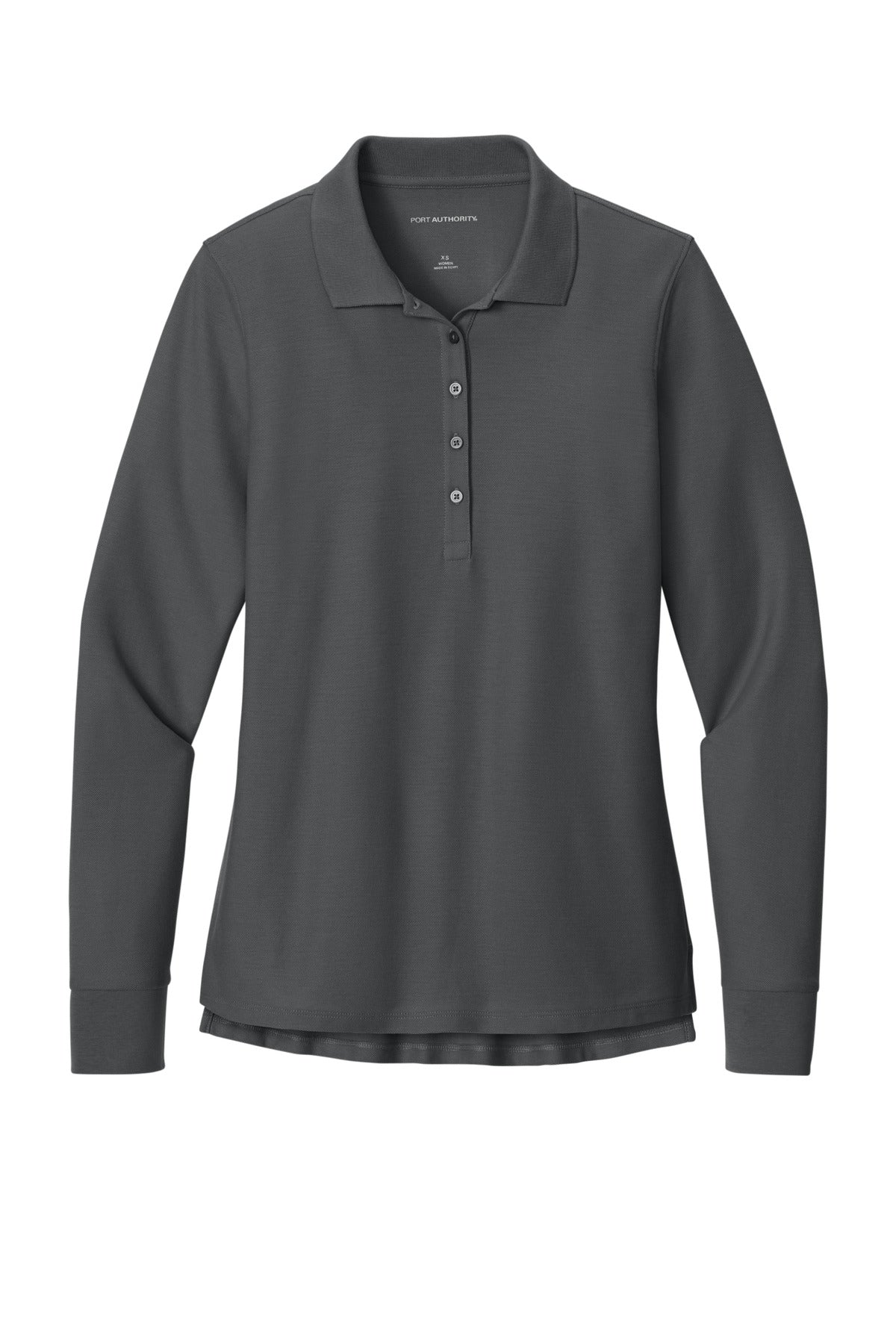 Custom Embroidered Port Authority Polos in Storm Grey