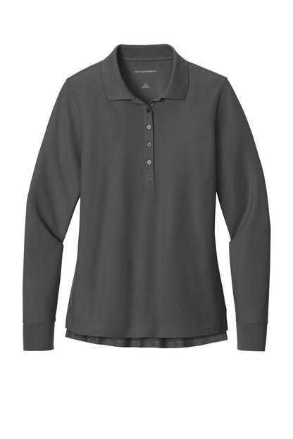 Custom Embroidered Port Authority Polos in Storm Grey