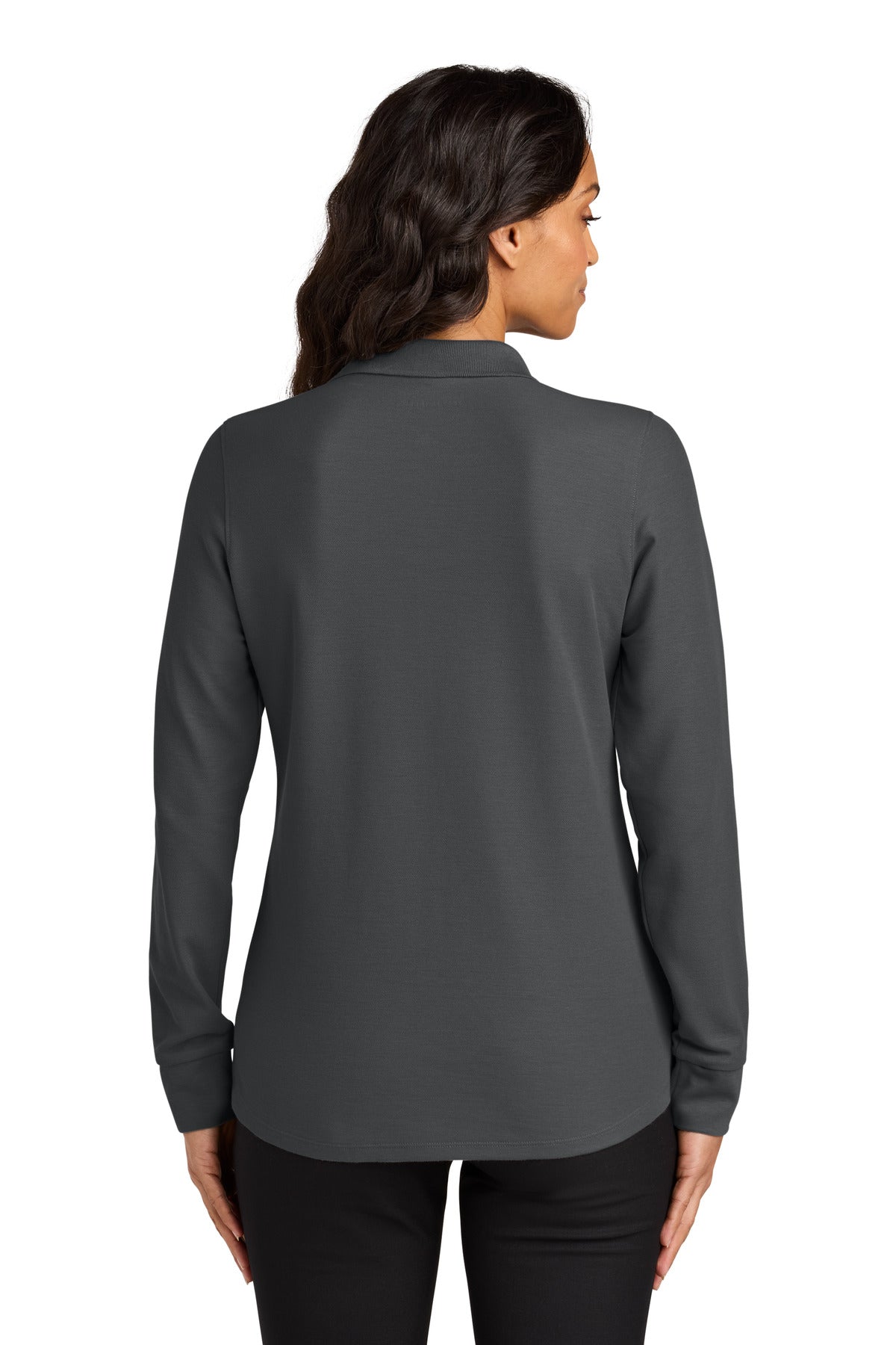 Custom Embroidered Port Authority Polos in Storm Grey