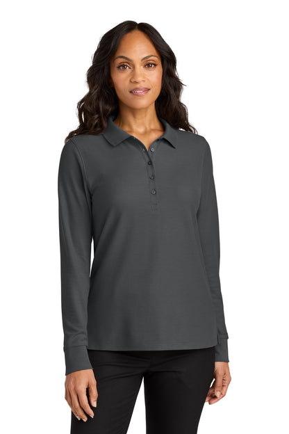 Custom Embroidered Port Authority Polos in Storm Grey