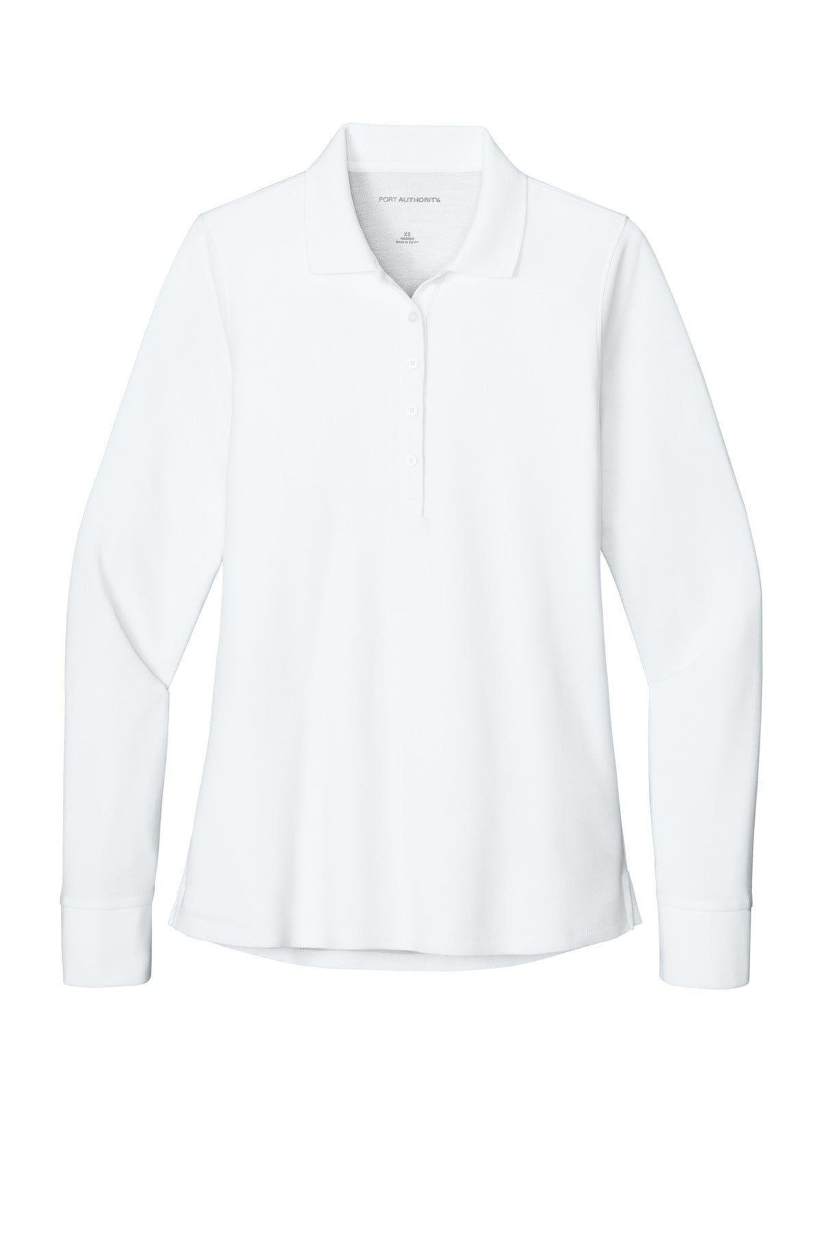 Custom Embroidered Port Authority Polos in White