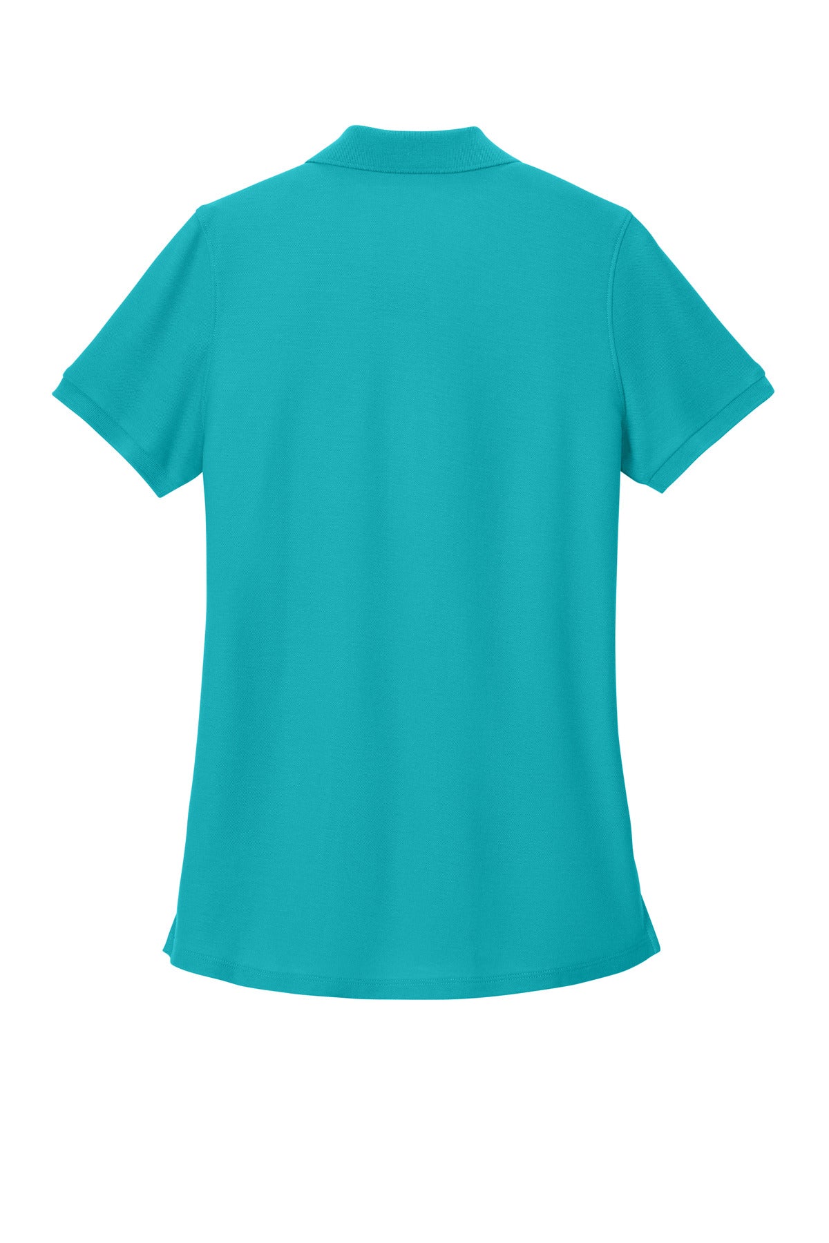 Custom Embroidered Port Authority Polos in Aquamarine