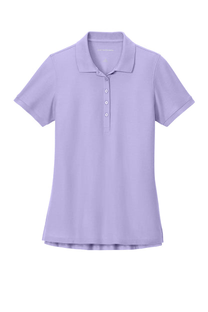 Custom Embroidered Port Authority Polos in Bright Lavender