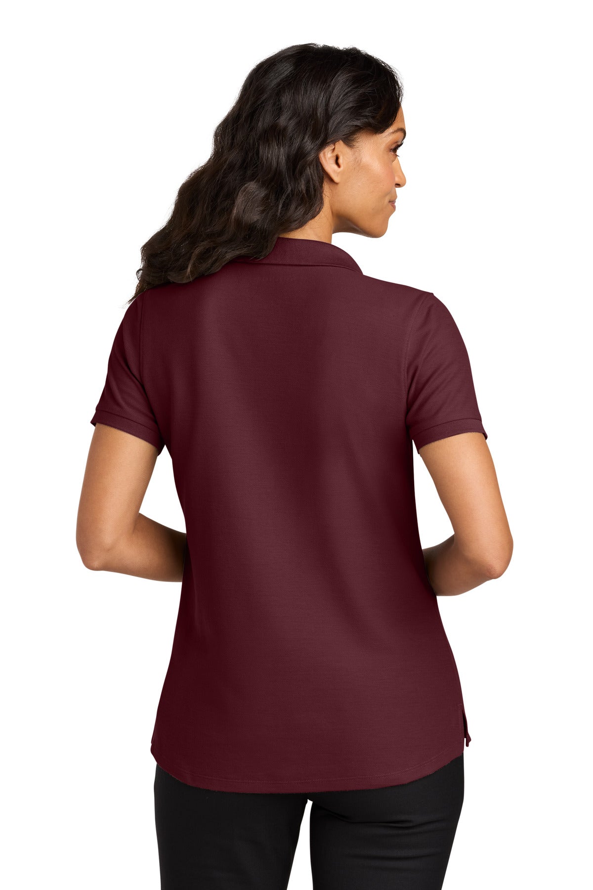 Custom Embroidered Port Authority Polos in Burgundy